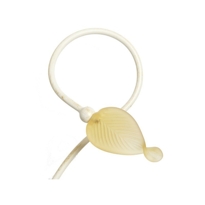 Applique Classica 2 Luci Stile Ferro Battuto Avorio-Oro