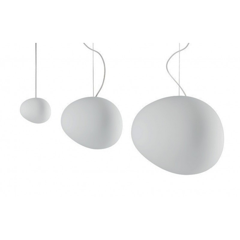 Foscarini Gregg Media Sospensione Bianco