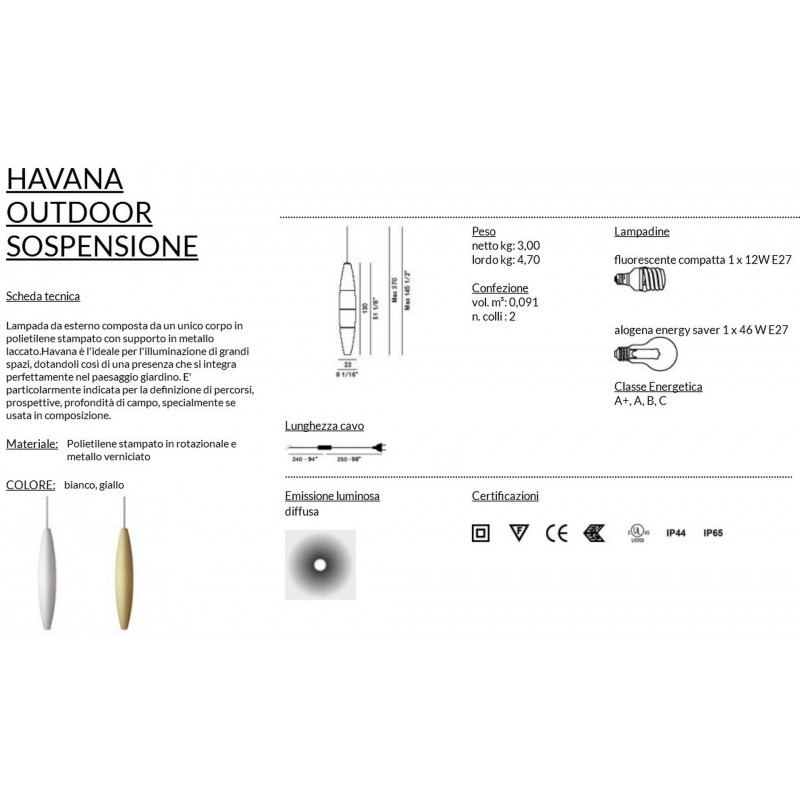 Foscarini Havana Outdoor Sospensione