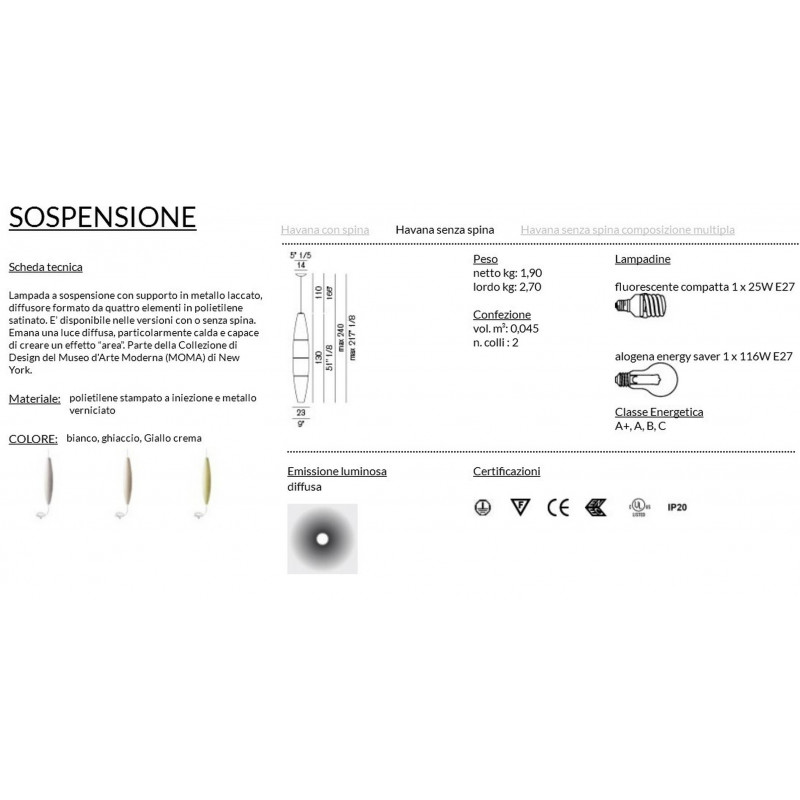 Foscarini Havana Sospensione