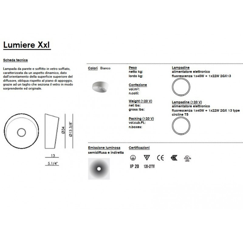 Foscarini Lumiere Xxl Parete Soffitto