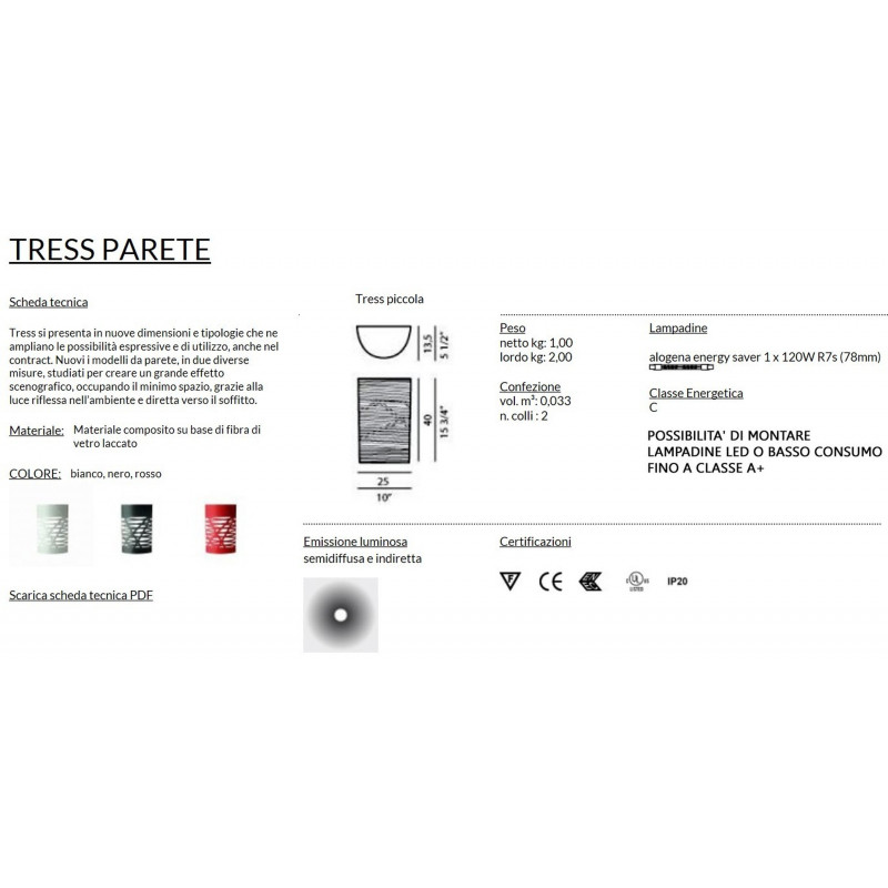 Foscarini Tress Piccola Parete