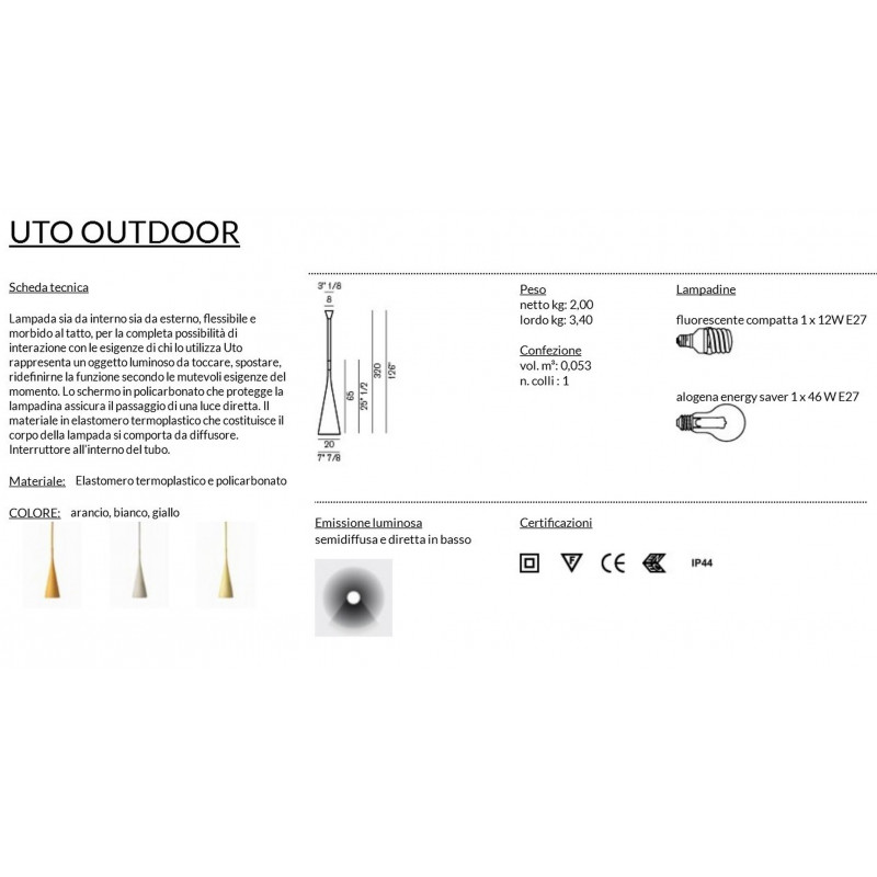 Foscarini Uto Sospensione esterno interno