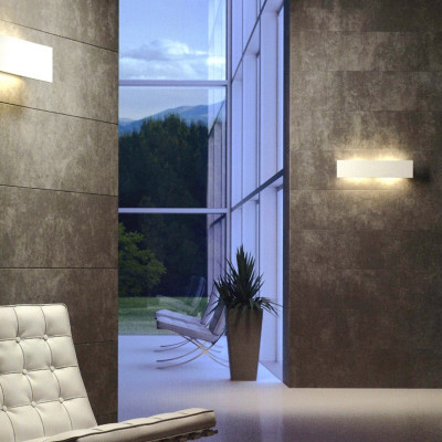 Rettangolo 50 Applique LED Gesso Tinteggiabile...