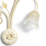 APPLIQUE CLASSICA 3 LUCI STILE FERRO BATTUTO AVORIO-ORO APPLIQUE CLASSICA 3 LUCI STILE FERRO BATTUTO AVORIO-ORO