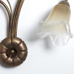 APPLIQUE CLASSICA 3 LUCI STILE FERRO BATTUTO OTTONE-RAME