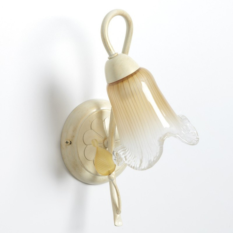 APPLIQUE CLASSICA STILE FERRO BATTUTO AVORIO-ORO