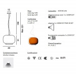 CHOUCHIN 1 SOSPENSIONE ARANCIO - SCHEDA