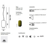CHOUCHIN 2 SOSPENSIONE VERDE SCHEDA TECNICA