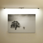 LINEA 2 cromo - Lampada parete applique LED 16W alta potenza per specchi e quadri