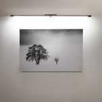 LINEA 2 cromo - Lampada parete applique LED 16W alta potenza per specchi e quadri