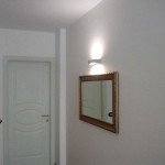 BRIDGE BIANCO - APPLIQUE LAMPADA PARETE LED 14,4W DESIGN MODERNO BIEMISSIONE