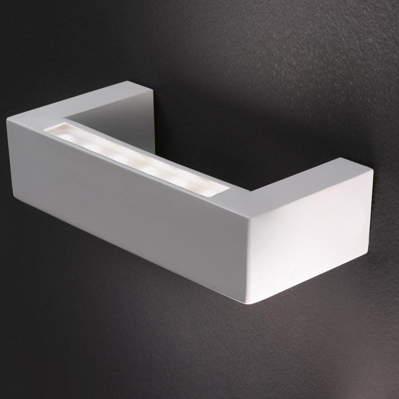 BRIDGE BIANCO - LAMPADA PARETE LED DESIGN BIEMISSIONE