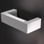 BRIDGE BIANCO - LAMPADA PARETE LED DESIGN BIEMISSIONE