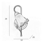 APPLIQUE CLASSICA STILE FERRO BATTUTO OTTONE-RAME