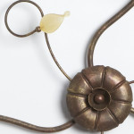 Plafoniera classica 3 luci stile ferro battuto Ottone-Rame lampadario MADE in ITALY