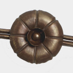 Plafoniera classica 6 luci stile ferro battuto Ottone-Rame lampadario  MADE in ITALY