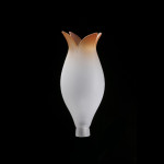 FLOWER - VETRO SATINATO-AMBRA