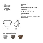 FOSCARINI APLOMB PARETE - SCHEDA TECNICA