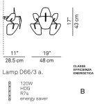 LUCEPLAN HOPE APPLIQUE 48 CM - SCHEDA MISURE LUCEPLAN HOPE APPLIQUE 48 CM - SCHEDA MISURE