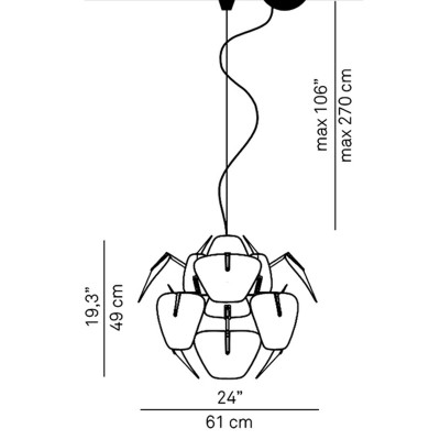 Luceplan Hope Sospensione D. 61 Cm D66/12