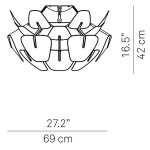 LUCEPLAN HOPE PLAFONIERA D. 69 CM D66/12 P LUCEPLAN HOPE PLAFONIERA D. 69 CM D66/12 P