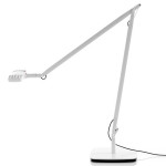 LUCEPLAN OTTO WATT TAVOLO BIANCO CON BASE