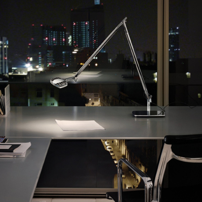 LUCEPLAN OTTO WATT TAVOLO MIRROR CON BASE AMBIENT