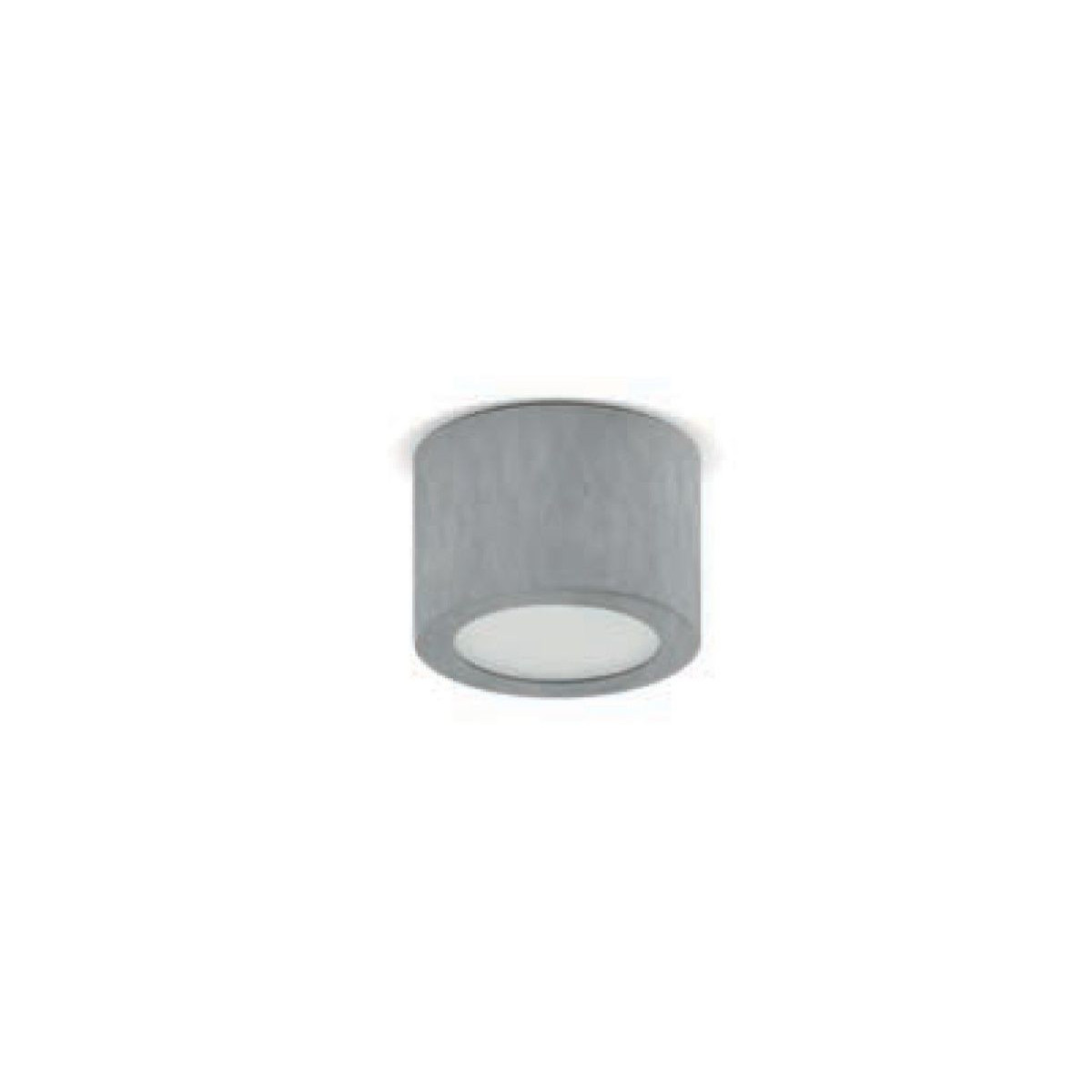 Plafoniera led cilindrica 5,5w grigio cemento o bianco eluce store Piccole plafoniere led