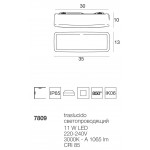 Linea Light My White LED Applique Plafoniera LED Rettangolare per esterno 35 cm 11W