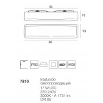 Linea Light My White Applique Plafoniera LED Rettangolare per esterno 17W