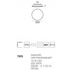 MyWhite LED Plafoniera Tonda Piccola Esterno