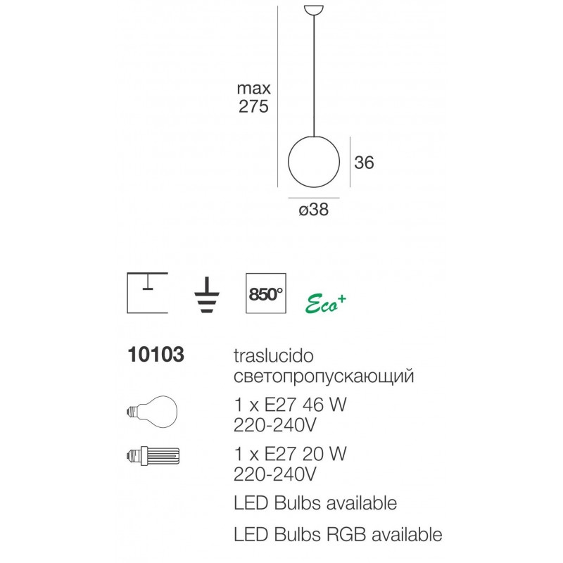 Oh! Suspended Sospensione cm 38