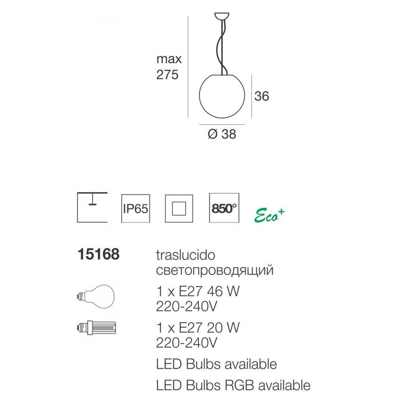 Oh! Suspended Sospensione cm 38 Esterno