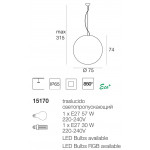 Oh! Suspended Sospensione cm 75 Esterno Oh! Suspended Sospensione cm 75 Esterno
