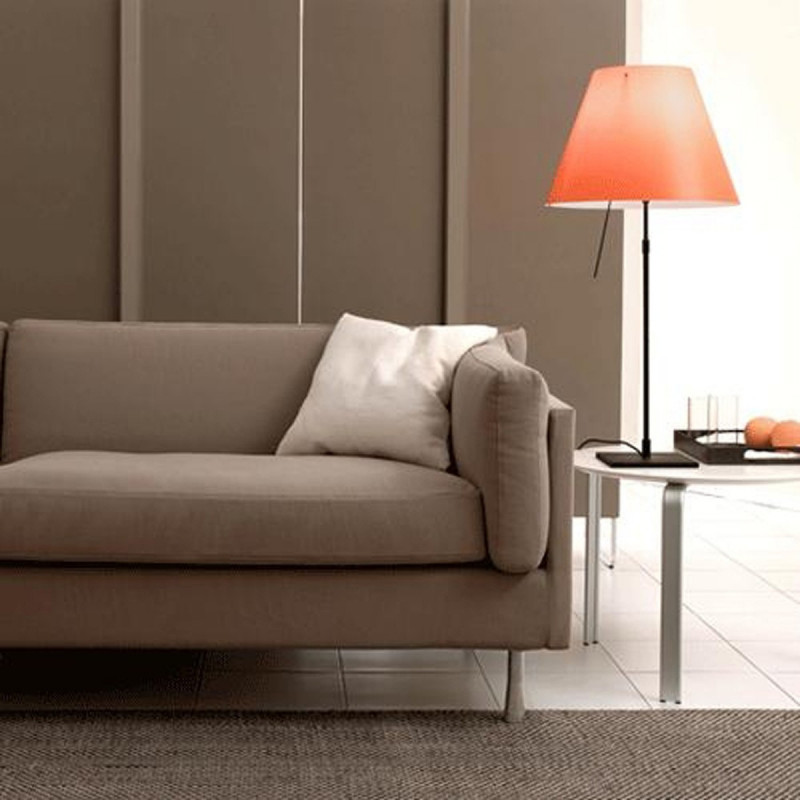 LUCEPLAN COSTANZA TAVOLO ROSA MISTICO AMBIENTATA