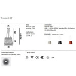 Foscarini Tress Grande Sospensione  LED - scheda tecnica