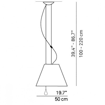 LUCEPLAN LADY Costanza Sospensione Diametro 50 Cm