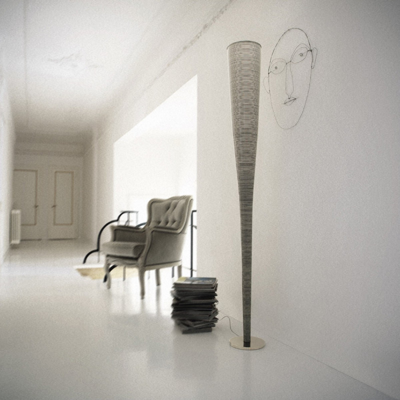 FOSCARINI MITE TERRA LED NERO AMBIENTE