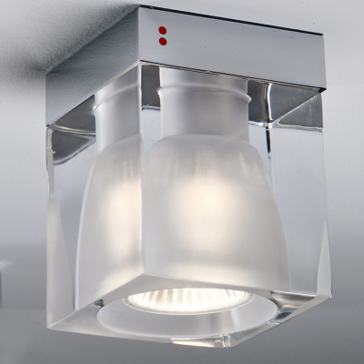 FABBIAN CUBETTO SOFFITTO cromato in VERO Cristallo...