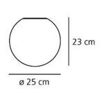 ARTEMIDE DIOSCURI 25 CM - MISURE