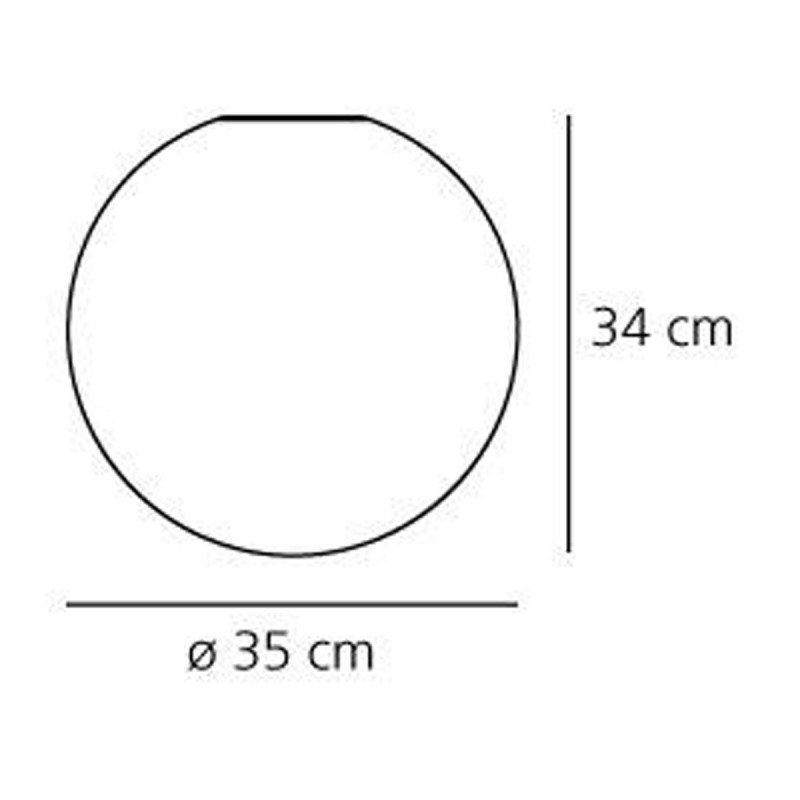 ARTEMIDE DIOSCURI 35 CM - MISURE