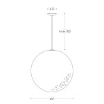 Lumen Center Icelight 60 Sospensione Sfera 57 cm