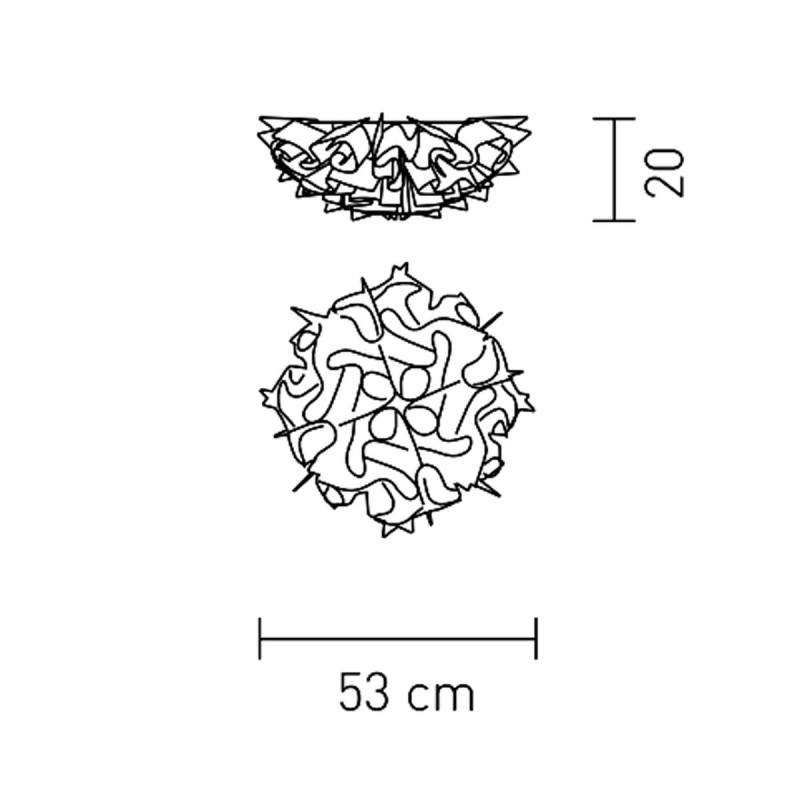 SLAMP VELI Plafoniera MEDIUM 53 cm