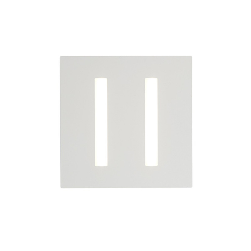 Biluce TRATTO Plafoniera LED 12W 21 cm Quadrata Extra Piatta Bianca