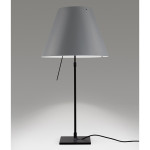 COSTANZA TAVOLO GRIGIO CEMENTO ACCESA