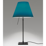 COSTANZA TAVOLO BLU PETROLIO ACCESA