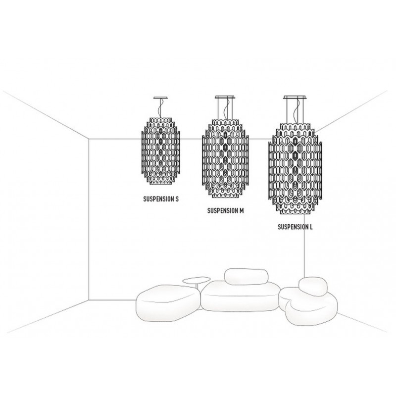 Slamp Chantal M Lampada a Sospensione 50 cm LED 70W