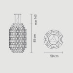 Slamp Chantal M Lampada a Sospensione 50 cm LED 70W