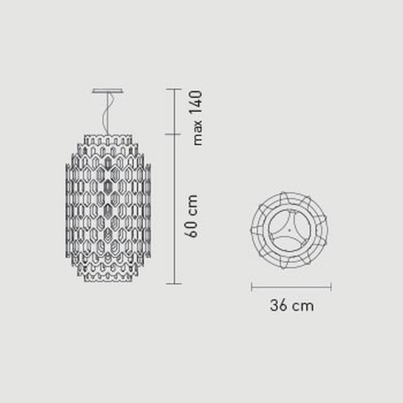 Slamp Chantal S Lampada a Sospensione 36 cm LED 35W